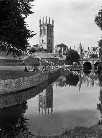 MAGDALEN TOWER FROM RIVER